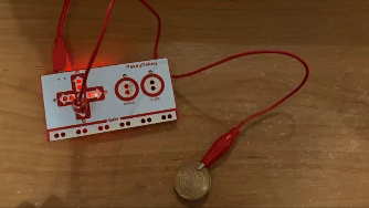 testing the mkymky on a 1 dollar coin